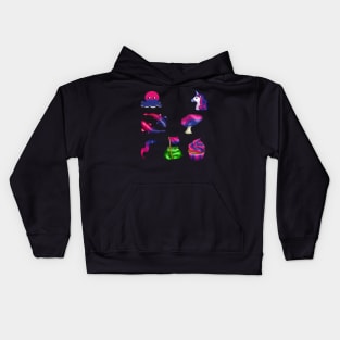 Bisexual LGBTQ Pride Flag Sticker Pack Kids Hoodie